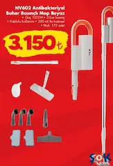 YUİ NV602 ANTİBAKTERİYEL BUHAR BASINÇLI MOP fiyat ve kampanya bilgisi